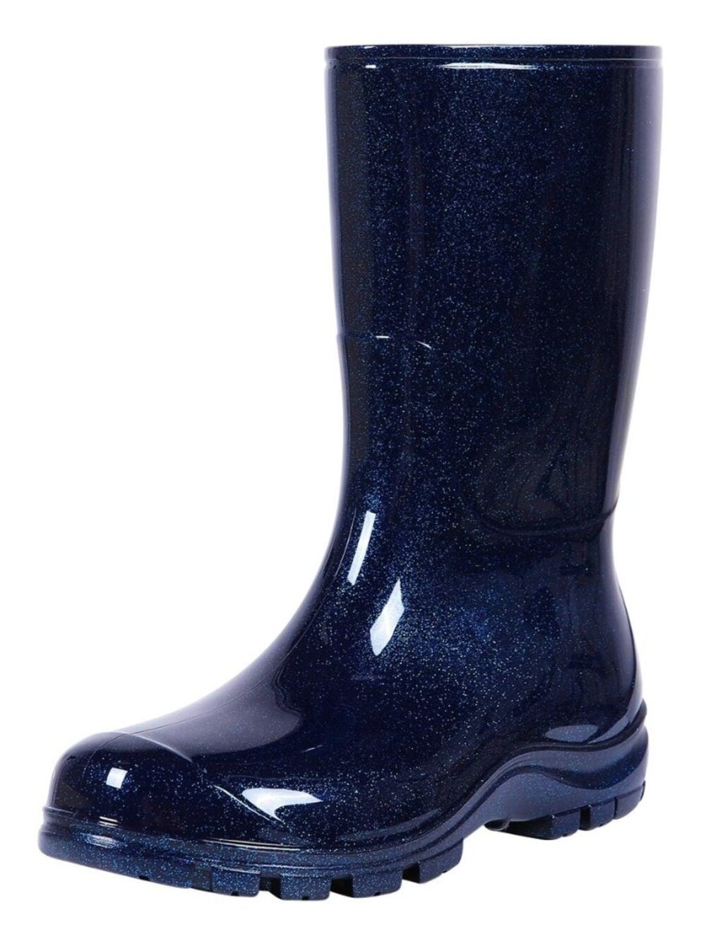 Women's Mid Calf Rain Boots Printed Waterproof Rubber Boots Short Garden Shose